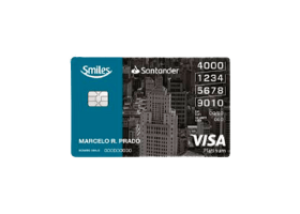 Cartão de Crédito Santander Smiles Platinum Visa Internacional