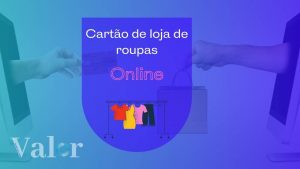 Cartão de loja de roupas on-line