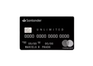 Cartão de Crédito Santander Unlimited Mastercard Black Internacional